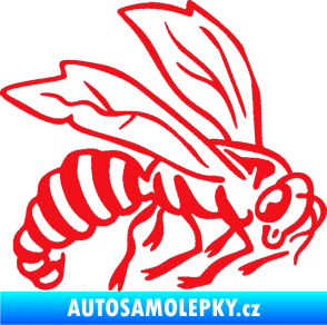 Samolepka Vosa 003 pravá červená