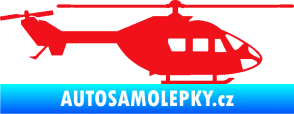 Samolepka Vrtulník 001 pravá helikoptéra červená