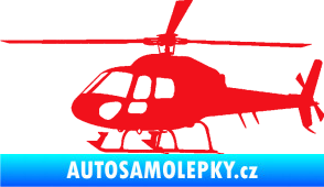 Samolepka Vrtulník 007 levá helikoptéra červená