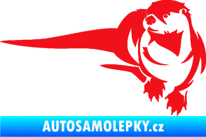Samolepka Vydra 001 levá červená