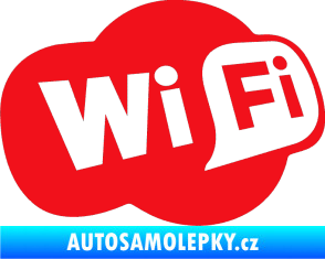 Samolepka Wifi 002 červená