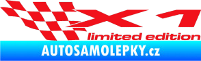 Samolepka X1 limited edition levá červená