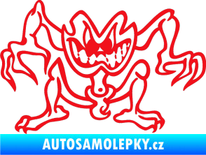 Samolepka Žabák levá červená
