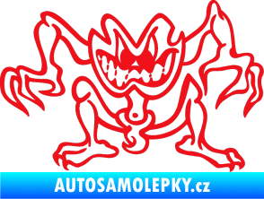 Samolepka Žabák pravá červená