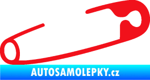 Samolepka Zavírací špendlík 001 pravá  červená
