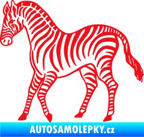 Samolepka Zebra 002 levá červená