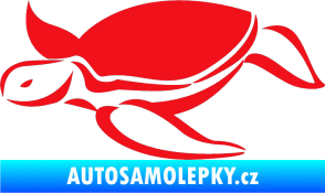 Samolepka Želva 002 levá červená