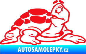 Samolepka Želva 003 pravá červená
