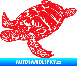 Samolepka Želva 005 levá červená