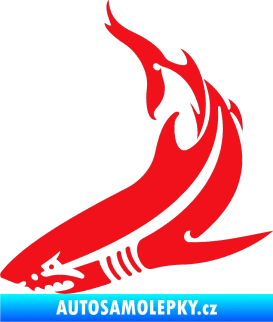 Samolepka Žralok 005 levá červená
