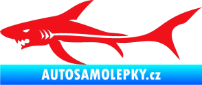 Samolepka Žralok 006 levá červená
