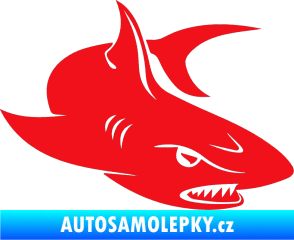 Samolepka Žralok 012 pravá červená