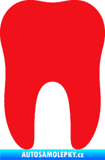 Samolepka Zub 001 stolička červená