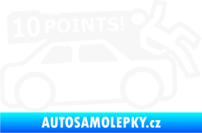 Samolepka 10 points  bílá