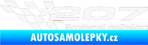 Samolepka 207 limited edition levá bílá