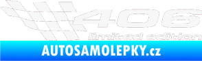 Samolepka 406 limited edition levá bílá