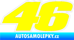 Samolepka 46 Valentino Rossi barevná bílá