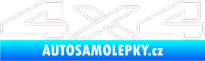 Samolepka 4x4 varianta 003 bílá