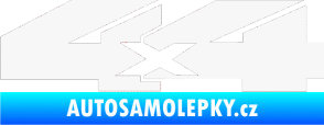 Samolepka 4x4 varianta 018 bílá