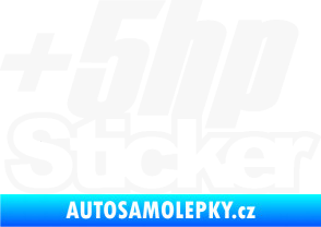 Samolepka + 5hp sticker 001 bílá