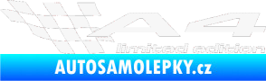Samolepka A4 limited edition levá bílá
