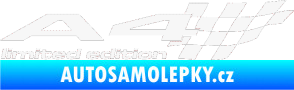 Samolepka A4 limited edition pravá bílá