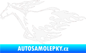 Samolepka Animal flames 003 levá kůň bílá