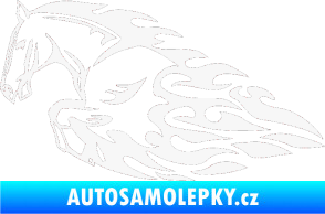 Samolepka Animal flames 008 levá kůň bílá