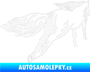 Samolepka Animal flames 009 pravá kůň bílá