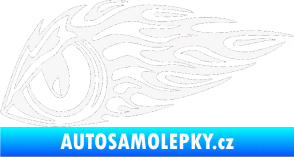Samolepka Animal flames 016 levá zvířecí oko bílá