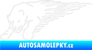 Samolepka Animal flames 020 levá puma bílá