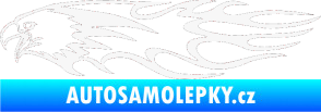 Samolepka Animal flames 026 levá orel bílá