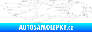 Samolepka Animal flames 026 pravá orel bílá