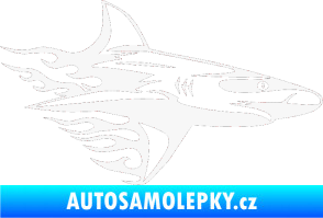 Samolepka Animal flames 031 pravá žralok bílá