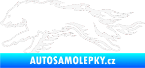 Samolepka Animal flames 032 levá vlk bílá