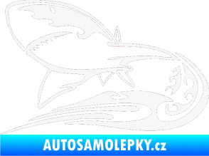 Samolepka Animal flames 041 levá žralok bílá