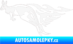 Samolepka Animal flames 044 levá klokan bílá