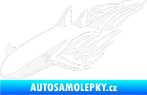 Samolepka Animal flames 048 levá žralok bílá