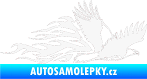 Samolepka Animal flames 053 pravá orel bílá