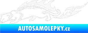 Samolepka Animal flames 056 levá puma bílá