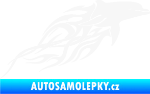 Samolepka Animal flames 102 pravá delfín bílá