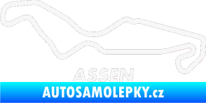Samolepka Okruh Assen bílá