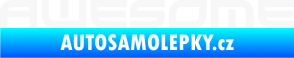 Samolepka Awesome bílá