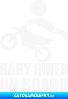 Samolepka Baby rider on board levá bílá