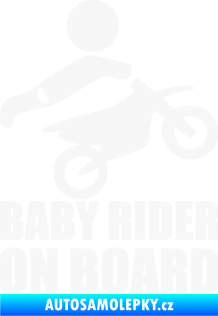 Samolepka Baby rider on board pravá bílá