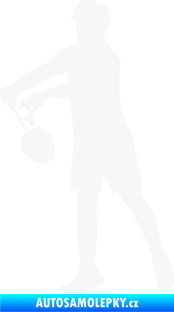 Samolepka Badminton 002 levá bílá