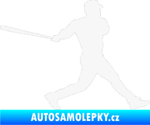 Samolepka Baseball 002 pravá bílá