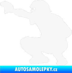 Samolepka Baseball 005 levá bílá