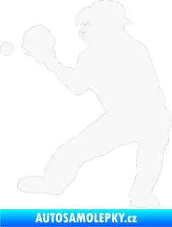Samolepka Baseball 007 levá bílá