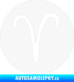 Samolepka Beran zvěrokruh 001 - horoskop bílá